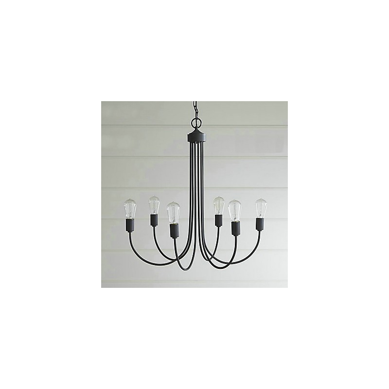Lustre de metal com pintura country