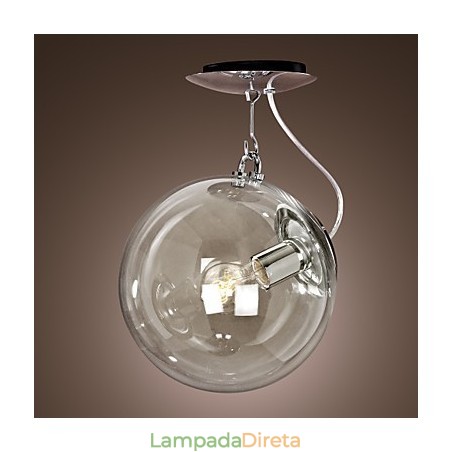 Luminária pendente anodizada estilo globo moderno e contemporâneo Luminária pendente anodizada estilo globo moderno e contemporâneo