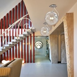 Luminária pendente anodizada estilo globo moderno e contemporâneo