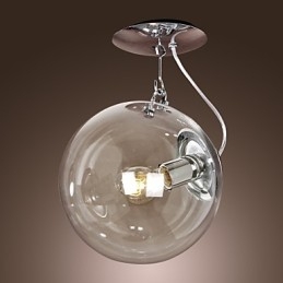 Luminária pendente anodizada estilo globo moderno e contemporâneo