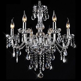Lustre de cristal galvanizado clássico tradicional vintage