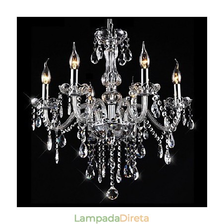 Lustre de cristal galvanizado clássico tradicional vintage Lustre de cristal galvanizado clássico tradicional vintage