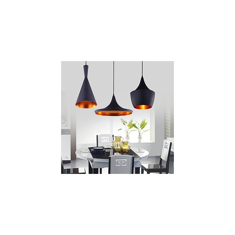 Mini Estilo Pintura Metal Pendente Luz