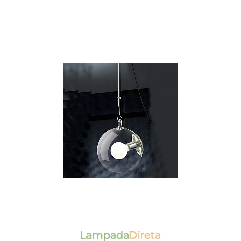 Luminária pendente estilo mini globo clássico tradicional