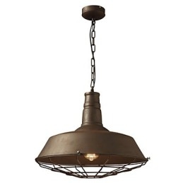 Luminária pendente retrô 1 luz Metal antigo Materila Shade Shop