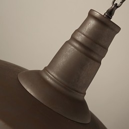 Luminária pendente retrô 1 luz Metal antigo Materila Shade Shop