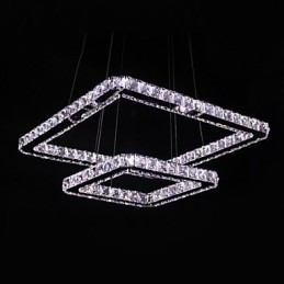 Luminária pendente de metal cristal contemporânea moderna