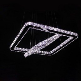 Luminária pendente de metal cristal contemporânea moderna