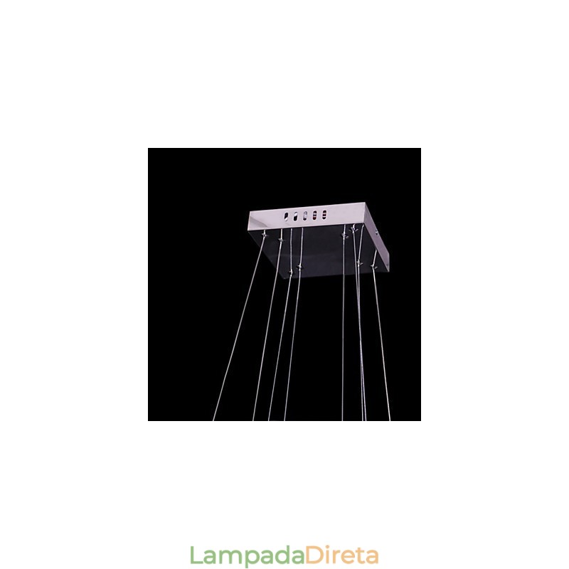 Luminária pendente de metal cristal contemporânea moderna