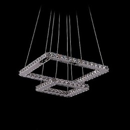 Luminária pendente de metal cristal contemporânea moderna