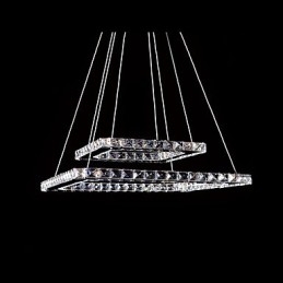 Luminária pendente de metal cristal contemporânea moderna