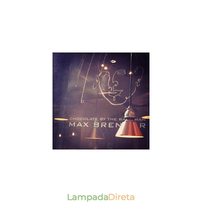 Luminária pendente de metal vintage country