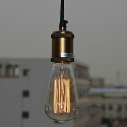 Luminária pendente galvanizada estilo vintage clássico tradicional mini