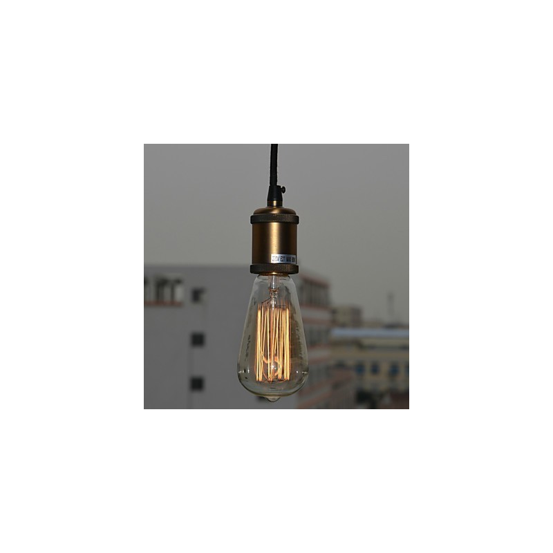 Luminária pendente galvanizada estilo vintage clássico tradicional mini