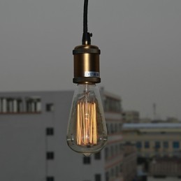 Luminária pendente galvanizada estilo vintage clássico tradicional mini