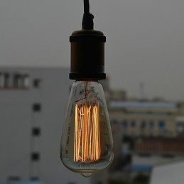 Luminária pendente galvanizada estilo vintage clássico tradicional mini