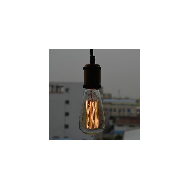 Luminária pendente galvanizada estilo vintage clássico tradicional mini