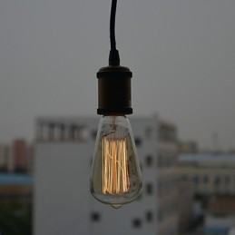 Luminária pendente galvanizada estilo vintage clássico tradicional mini