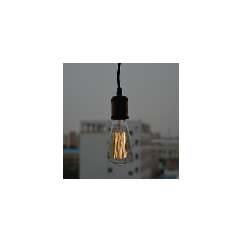 Luminária pendente galvanizada estilo vintage clássico tradicional mini