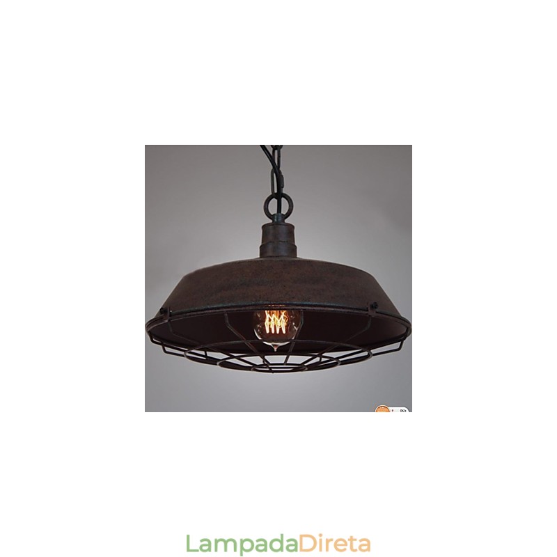 1 Luminária pendente de metal vintage