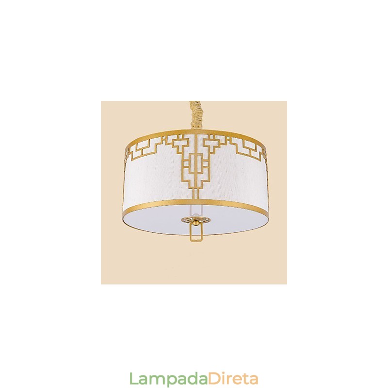 Iluminação suspensa estilo chinês simplicidade moderna