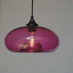 Pendente Característico Moderno 1 Luz Com Sombra Transparente