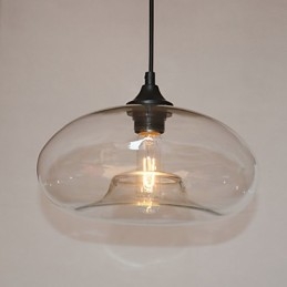 Pendente Característico Moderno 1 Luz Com Sombra Transparente