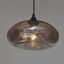 Pendente Característico Moderno 1 Luz Com Sombra Transparente