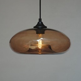 Pendente Característico Moderno 1 Luz Com Sombra Transparente