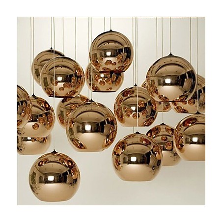 Criativo Simples Vidro Nórdico Retro Galvanoplastia Bola Pendente Lâmpada Luz Criativo Simples Vidro Nórdico Retro Galvanoplastia Bola Pendente Lâmpada Luz