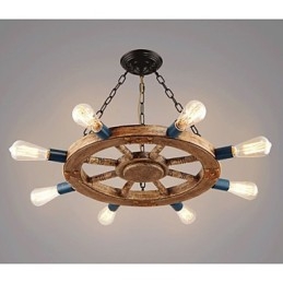 Lustre nostálgico de resina de ferro
