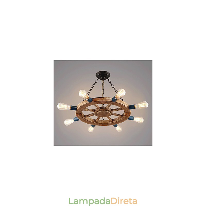 Lustre nostálgico de resina de ferro