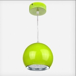 Luminária pendente de metal com pintura de globo contemporânea moderna