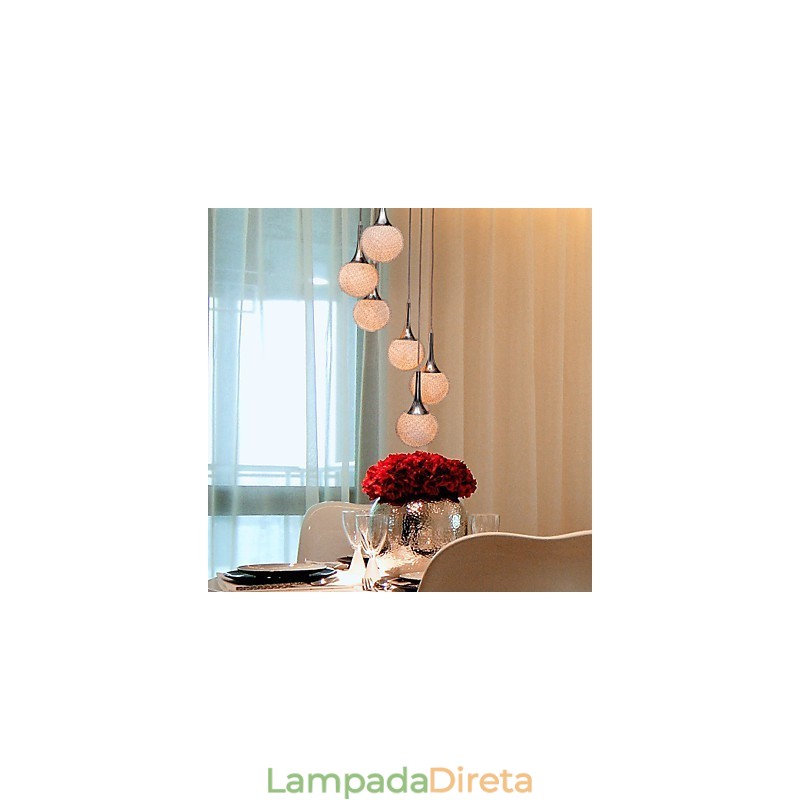 Luminária de parede moderna contemporânea em metal galvanizado com globo embutido