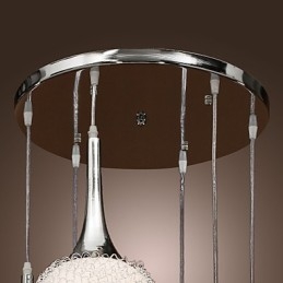 Luminária de parede moderna contemporânea em metal galvanizado com globo embutido