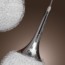 Luminária de parede moderna contemporânea em metal galvanizado com globo embutido