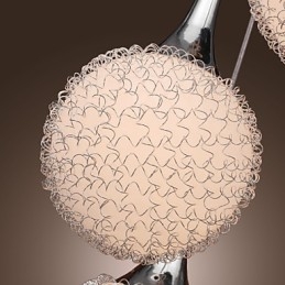 Luminária de parede moderna contemporânea em metal galvanizado com globo embutido