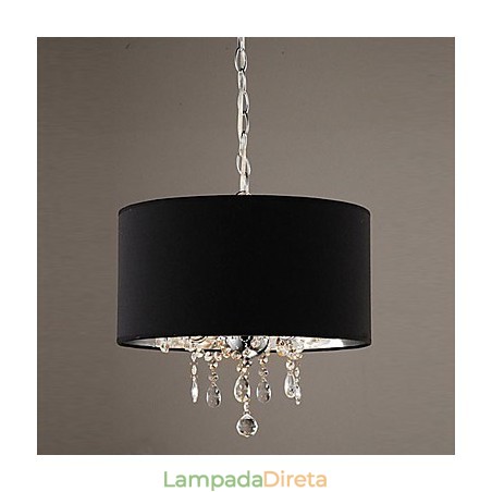 Moderno contemporâneo tambor cristal mini estilo lustre cromado Moderno contemporâneo tambor cristal mini estilo lustre cromado