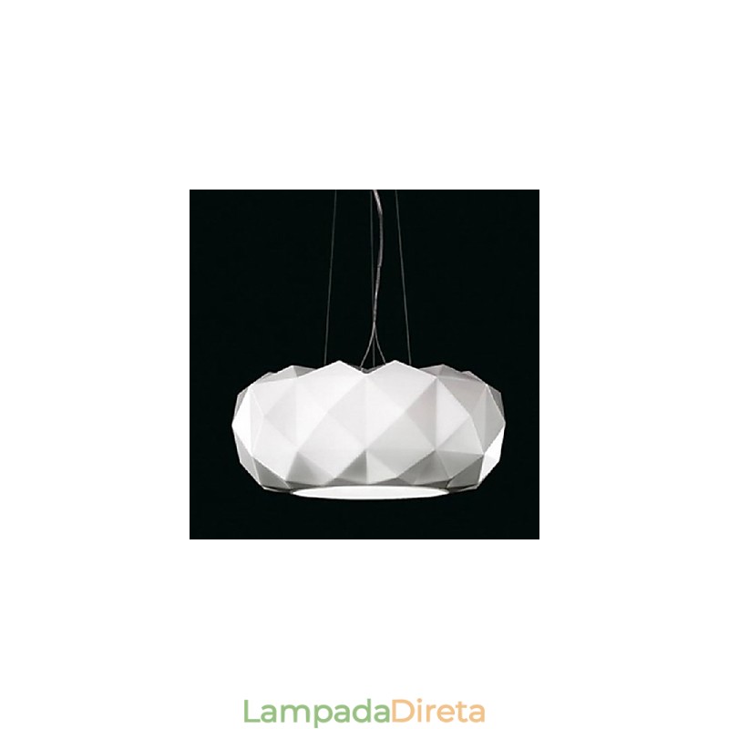 Luminária pendente moderna contemporânea de metal galvanizado