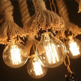 Luminária pendente de plástico com pintura vintage