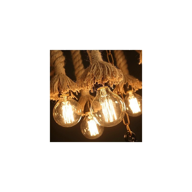 Luminária pendente de plástico com pintura vintage