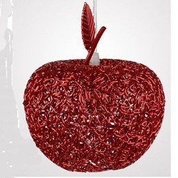 Lustre de alumínio trançado com sete lâmpadas de cabeça Apple