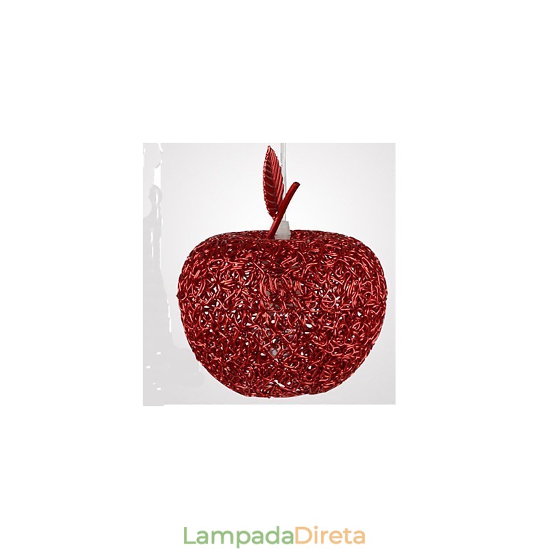Lustre de alumínio trançado com sete lâmpadas de cabeça Apple