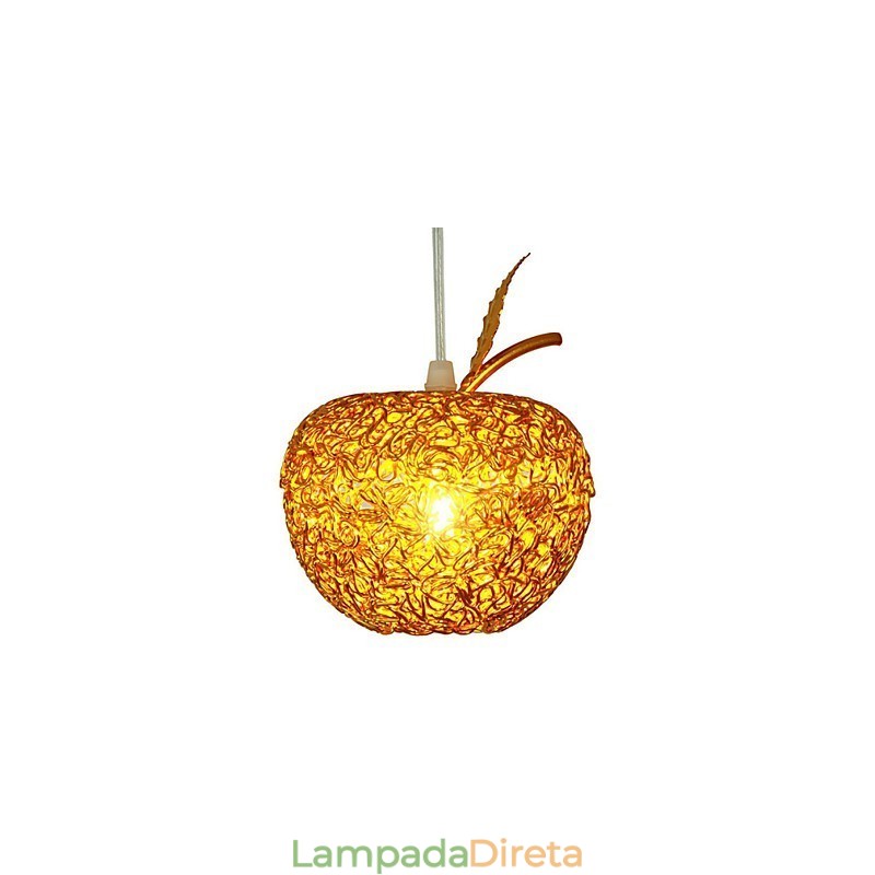 Lustre de alumínio trançado com sete lâmpadas de cabeça Apple