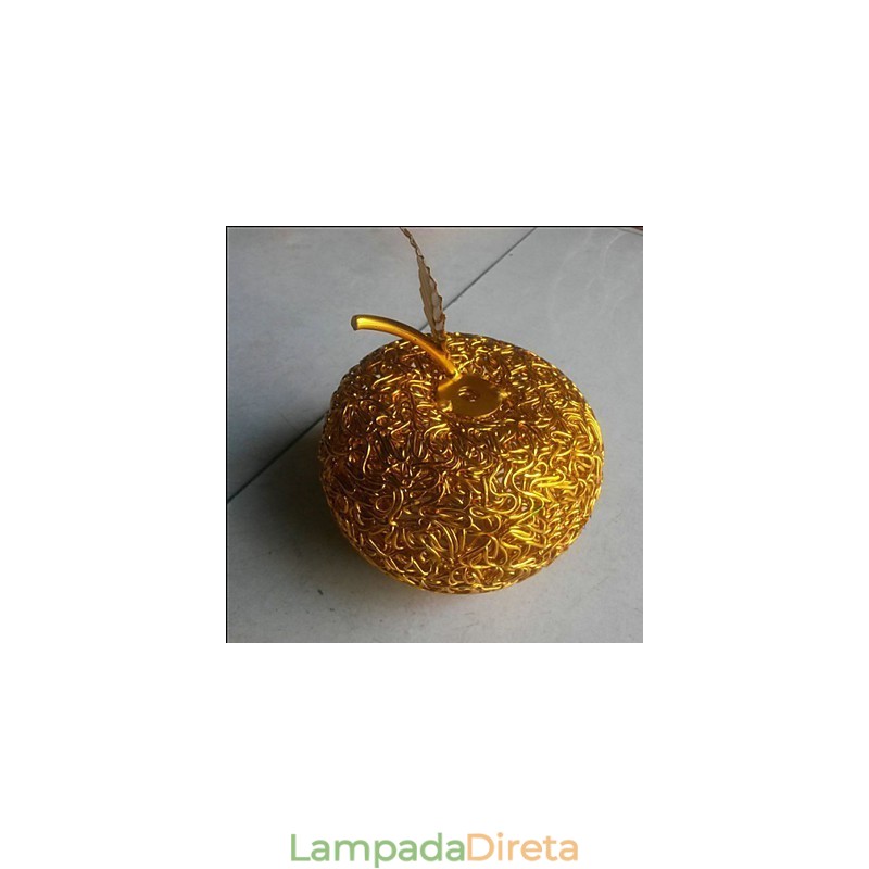 Lustre de alumínio trançado com sete lâmpadas de cabeça Apple