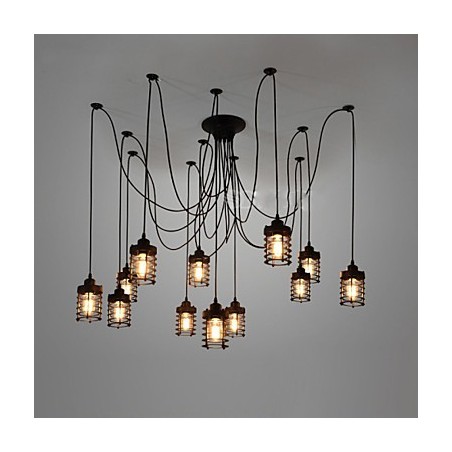 Vintage Edison Múltiplo Ajustável DIY Lâmpada de Teto Luz Pingente Iluminação Lustre Moderno Chique Industrial Jantar Vintage Edison Múltiplo Ajustável DIY Lâmpada de Teto Luz Pingente Iluminação Lustre Moderno Chique Industrial Jantar