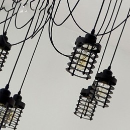 Vintage Edison Múltiplo Ajustável DIY Lâmpada de Teto Luz Pingente Iluminação Lustre Moderno Chique Industrial Jantar