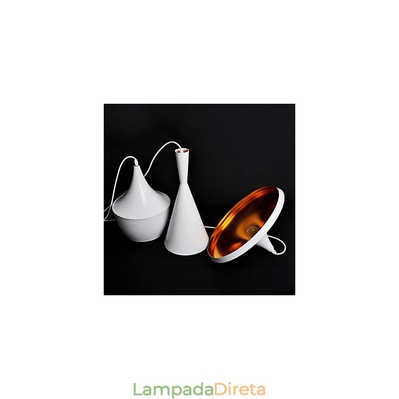 Mini Estilo Pintura Metal Pendente Luz