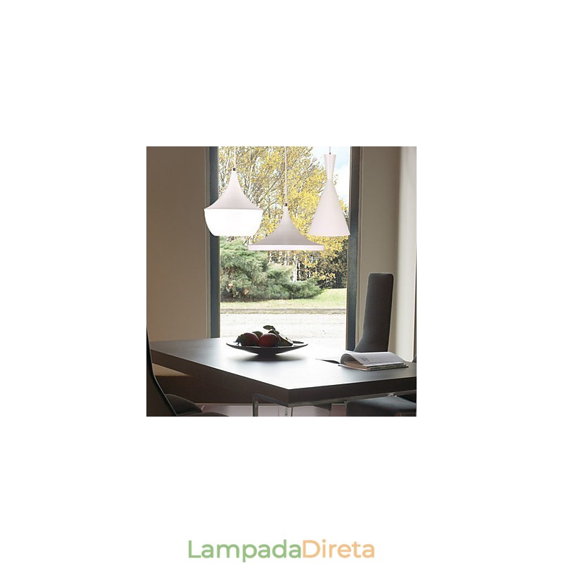 Mini Estilo Pintura Metal Pendente Luz