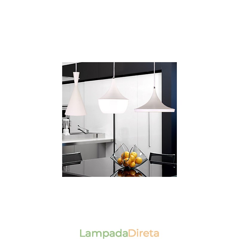 Mini Estilo Pintura Metal Pendente Luz